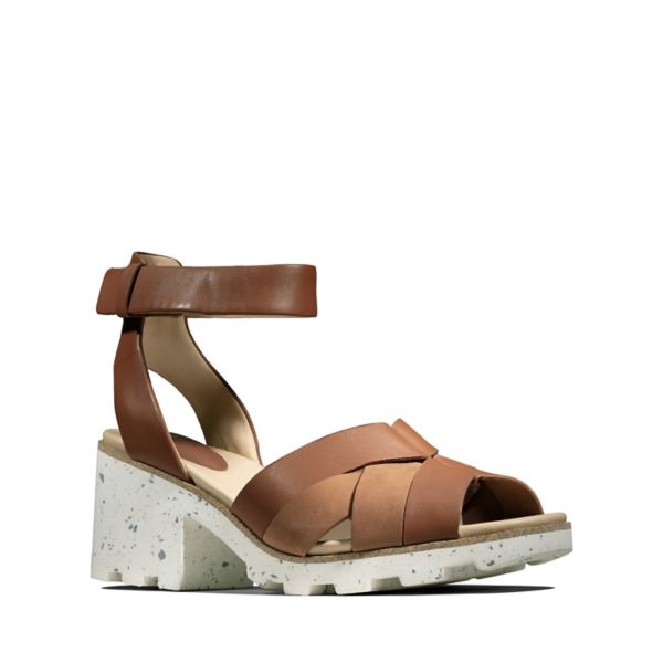 Clarks Womens Rene Daisy Sandals Brown | CA-8632140